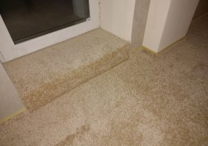 Укладка ковролина в частном доме  350м²